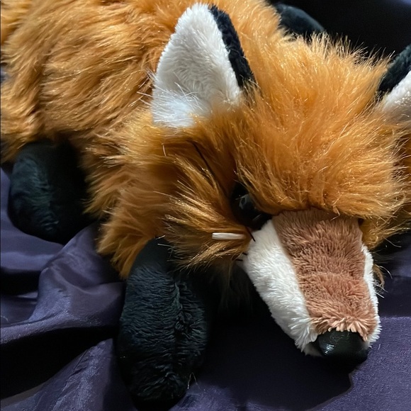 Puppet Folkmanis Red Fox Hand Puppet, Rust brown and white stuffed animal - Picture 5 of 12